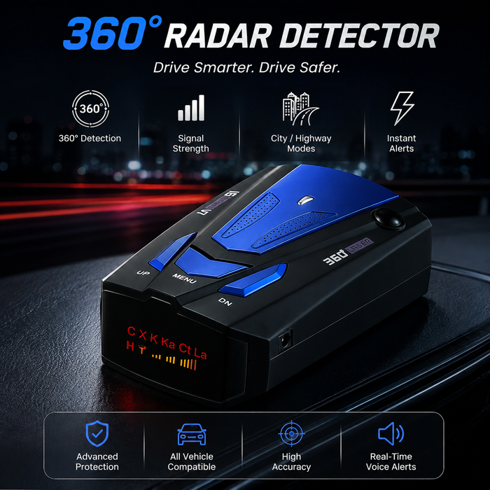 V7 360° anti-police radar detector