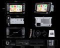 2 DIN Wireless CarPlay Car Stereo for VW Golf / Polo / Passat — 7" Android Auto