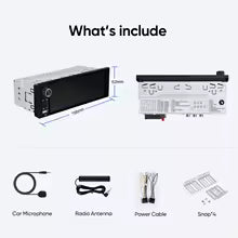1 DIN Wireless CarPlay Car Stereo — 6.36" IPS Touch Screen & Android Auto