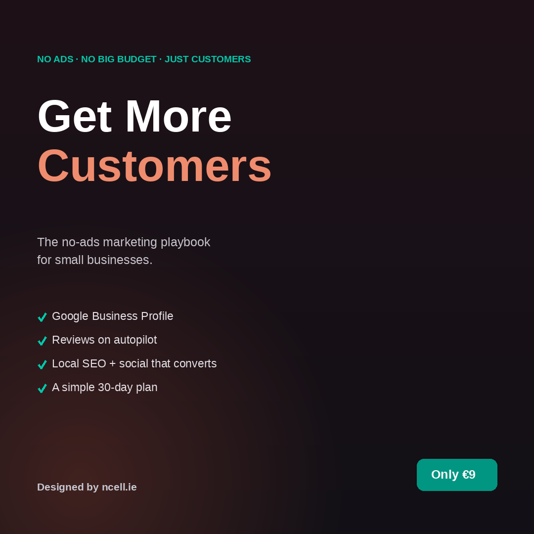 Get More Customers — The No-Ads Marketing Playbook