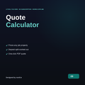 Freelance Quote Calculator — Offline Tool