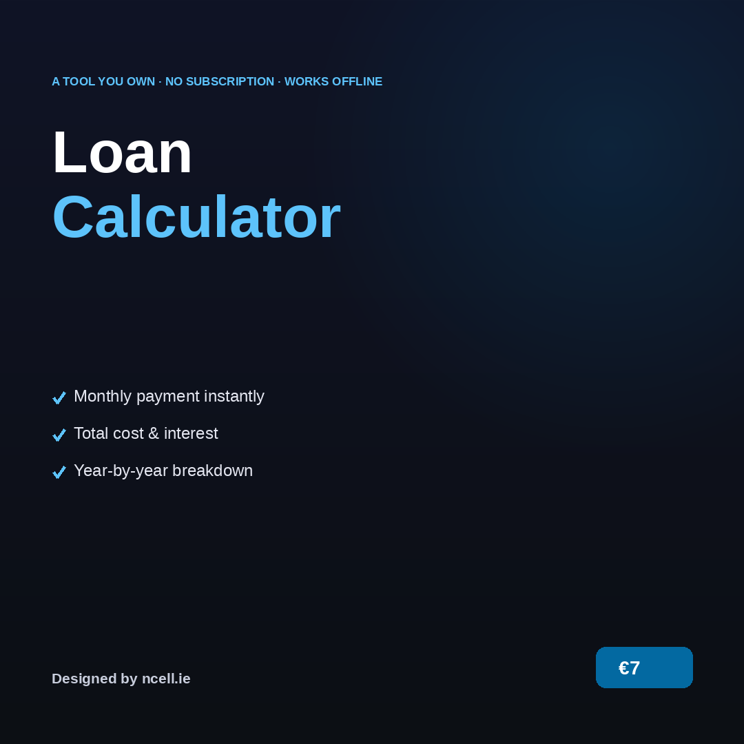 Loan & Repayment Calculator — Offline Tool