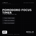Pomodoro Focus Timer — Offline Productivity Tool